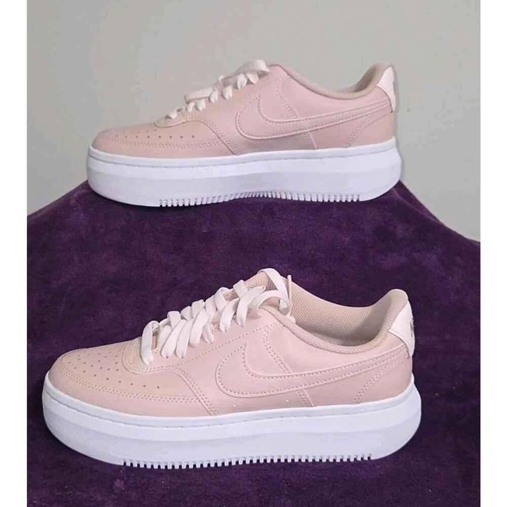 NIKE Women's Court Vision Alta Platform Sneaker PINK, 9.5 New In Box